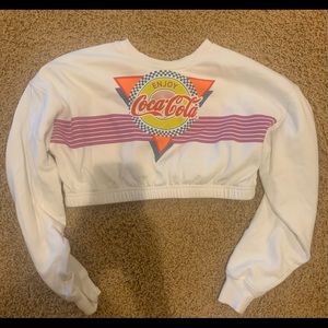 Coca-Cola long sleeve crop top